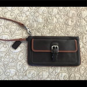 Coach leather wristlet